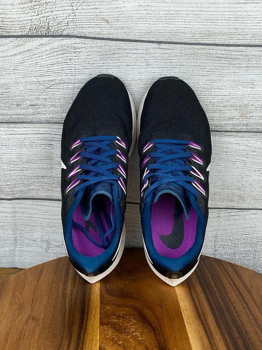 Air Zoom Pegasus 36 Black Valerian Blue Running Shoe AQ2210-012 Women’s Size 7